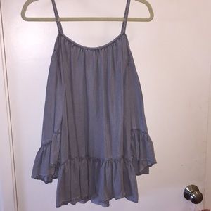 flowy cold shoulder top :)